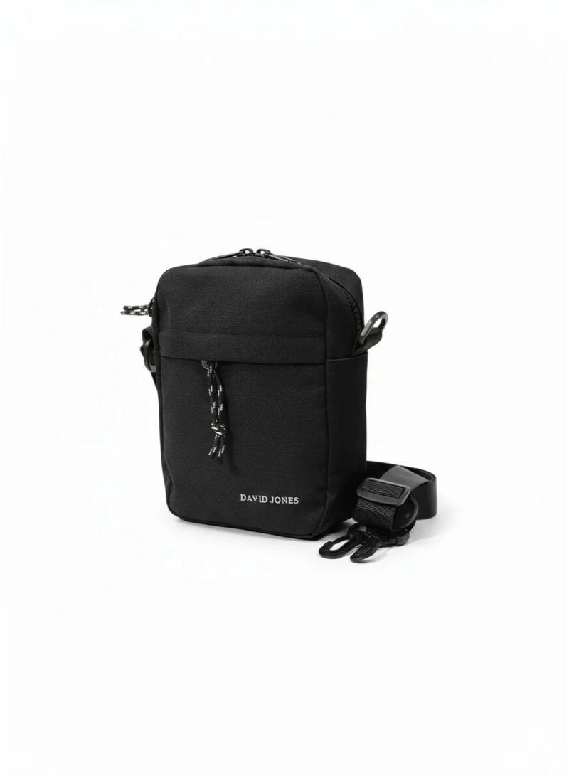 David Jones  David Jones Men's Crossbody Bag Stylish and Durable Everyday Carry | Color Black(111201)  | Best Price UAE